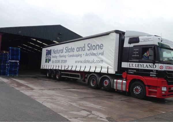 One of our UK Slate lorries