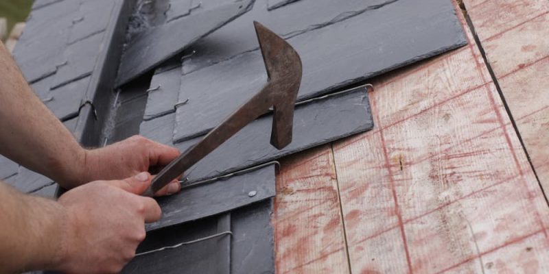fixing slate roof tiles